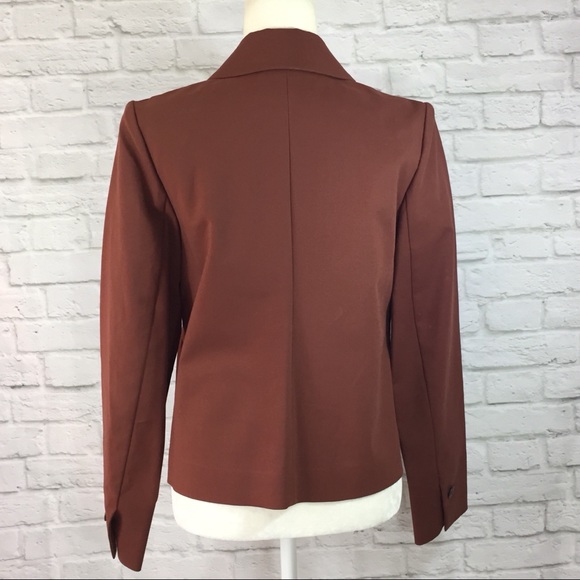 Nordstroms rust brown cotton boxy blazer jacket - Picture 4 of 6
